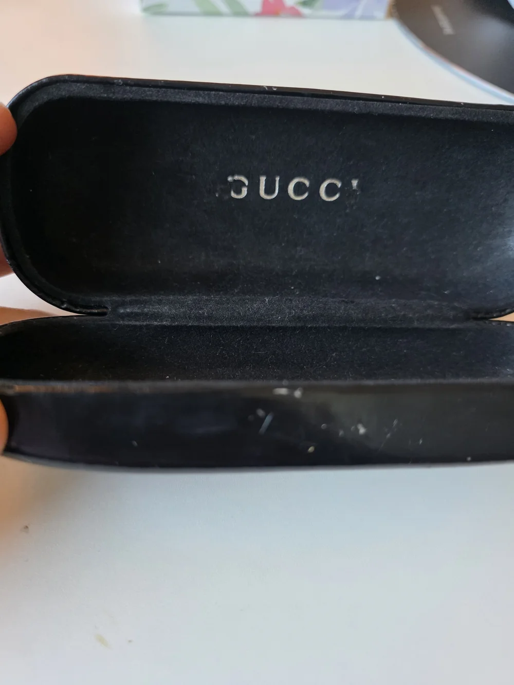 Gucci Black Oval Sunglasses with Temple Logo Plaque 2419/N